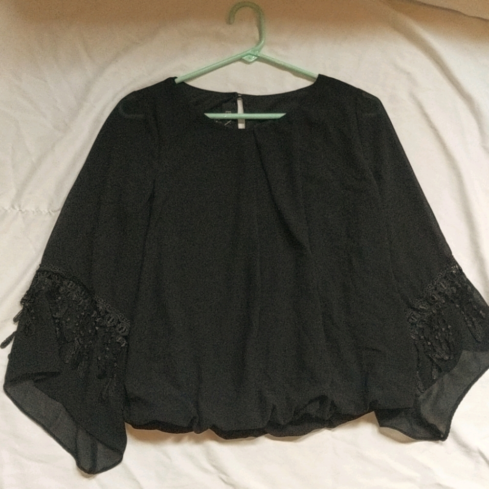 Black long sleeve dress shirt